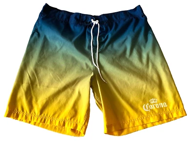Corona - Men's XL Blue Yellow Fade Swim Shorts Trunks - Image 1 of 4