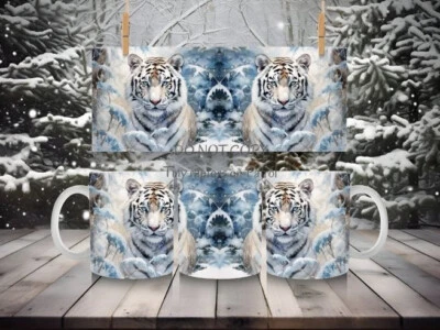 Taza de café White Tiger Cat 15 oz, ELECCIÓN, personalizada, vida silvestre, regalos, envío GRATIS Foto 1 de 4