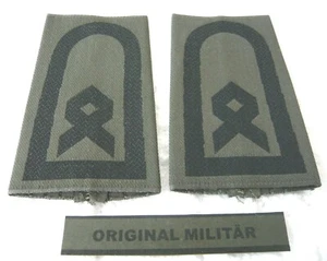 Rangabzeichen Heer Hauptfeldwebel schwarz/oliv Schulter Klappen Schlaufen Stücke - Bild 1 von 1