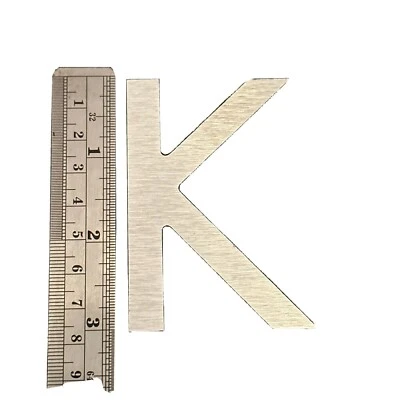 House Office Number,Aluminum Plastic Composite Words K Silver Mailbox Number - Image 1 of 4
