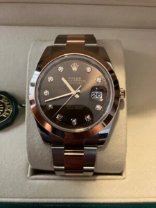 Rolex Datejust 41 126301 Stahl-Rosegold Diamant Zifferblatt braun NEU 2024 - Bild 1 von 7