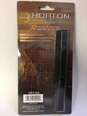 Horton Crossbow 7/8 weaver style base scope mount SS099