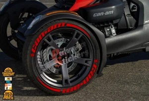 Can Am Tire Lettering fits SPYDER RYKER PERMANENT Stickers SET -Fast Shipping- - Picture 1 of 3