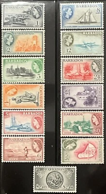 [OOS] Barbados #SG289-SG319 MNH 1953 QEII Pictorials Crown Script CA Wmk [235-24 - Image 1 of 2