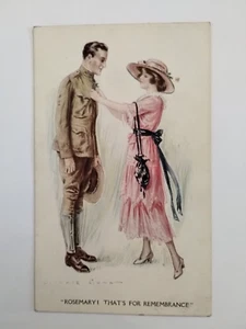 Postal Gunn Artista Firmado Primera Guerra Mundial Romero Eso es para el Recuerdo Ser 1368 DB (A) - Imagen 1 de 2