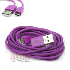 50X 6FT MICRO USB DATA SYNC CHARGER CABLE PURPLE NOKIA LUMIA 1020 LG OPTIMUS G2 - Picture 1 of 1