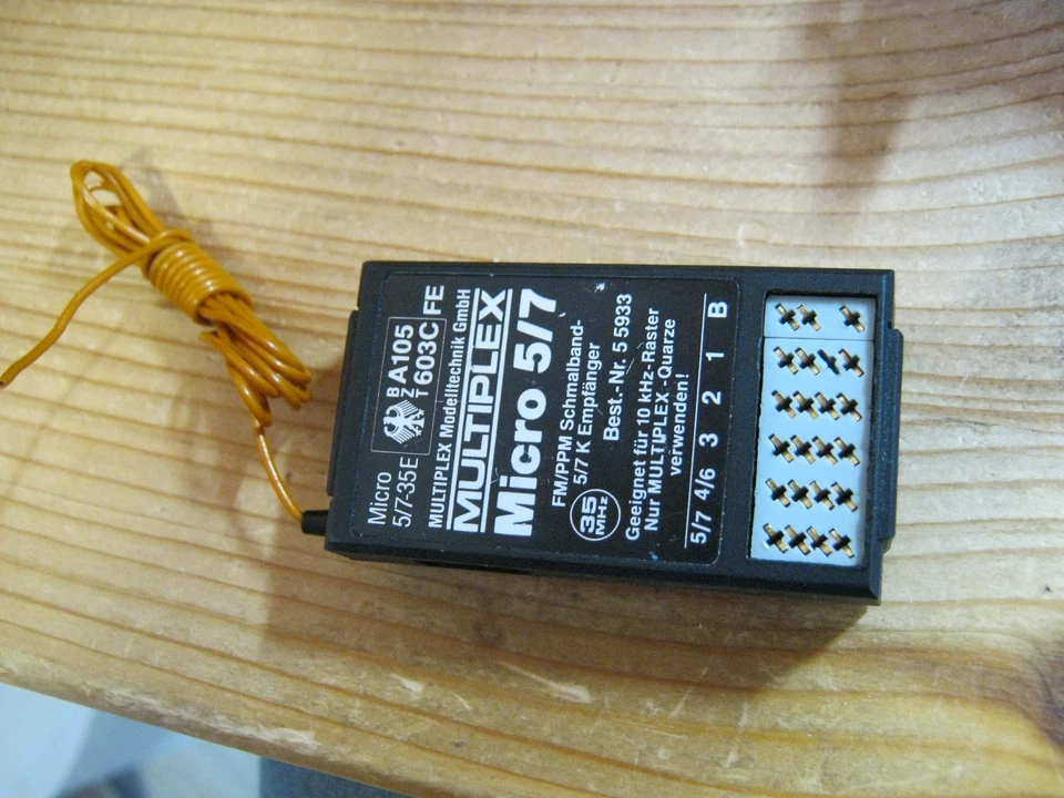 Empfänger Multiplex MPX micro 5/ 7  - 35 Mhz   - Bild 1 von 1