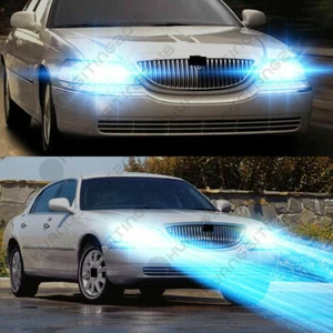For Lincoln Town Car 2003-2011 - 4PC 8000K LED Headlight Bulb High Low Beam Kit - Picture 1 of 11