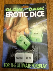 Glow In The Dark Erotic Dice - Fun Romantic Couples Foreplay - Picture 1 of 2