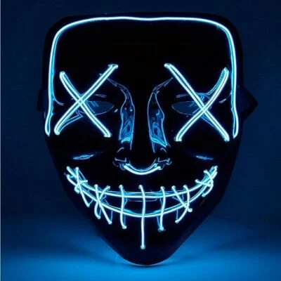 LED Purge Grusel Maske steuerbar - Purge - Halloween Kostüm für Damen und Herren - Bild 1 von 4