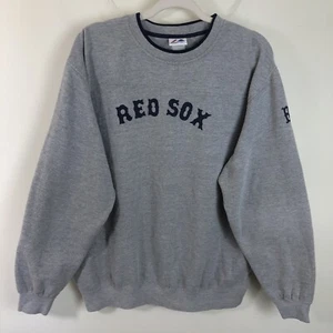 Boston Red Sox Majestic MLB bestickter Rundhalsausschnitt Pullover Herren Gr. XL grau - Bild 1 von 14