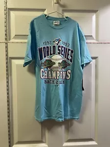Toronto Blue Jays 92/93 Back 2 Back Champions 47’ Vintage Tubular Shirt Small - Picture 1 of 6