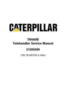 Complete Service Repair Manual for Caterpillar Cat TH580B Telehandler - Picture 1 of 1