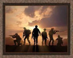 Always Ready to Defend Patriotic Panel Cotton Fabric - Picture 1 of 2