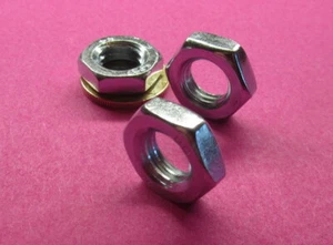Metrische Klasse 4 Zink Stahl Sechskantmutter, RH M12 x 1,5 mm x 6 mm Höhe - 50 Stück - Bild 1 von 12