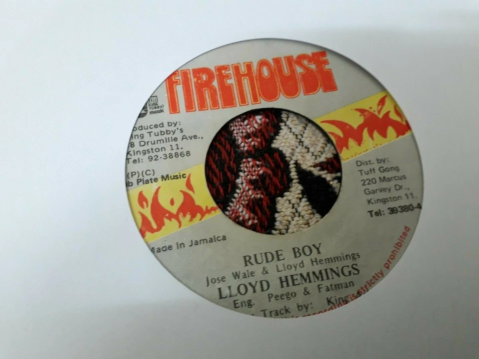 Lloyd Hemmings , Rude Boy , 7" Firehouse - Image 1 of 1