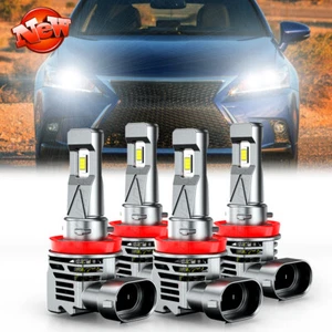 4x H11+H11 LED Headlight Combo High Low Beam Bulbs FOR Lexus CT 200h 2011-2017 - Picture 1 of 13