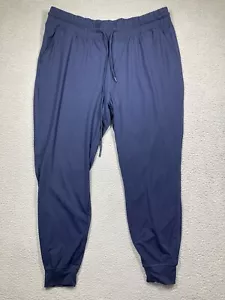 Fabletics Jogger Pants Womens XXL Blue Drawstring Elastic Sweatpants Athleisure - Picture 1 of 15