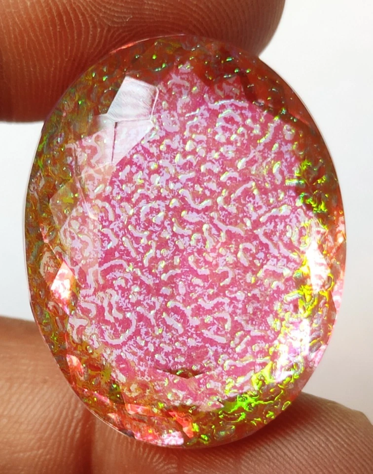 89.05 Ct. Large Monarch Fire Opel Oval Cut Loose Gemstone for Ring & Pendant - Image 1 of 4