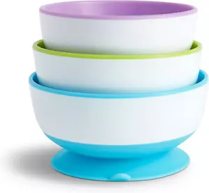 Juego de ventosas para bebé Munchkin Stay Put | Cuencos para bebé para destete | Alimentación y - Imagen 1 de 14