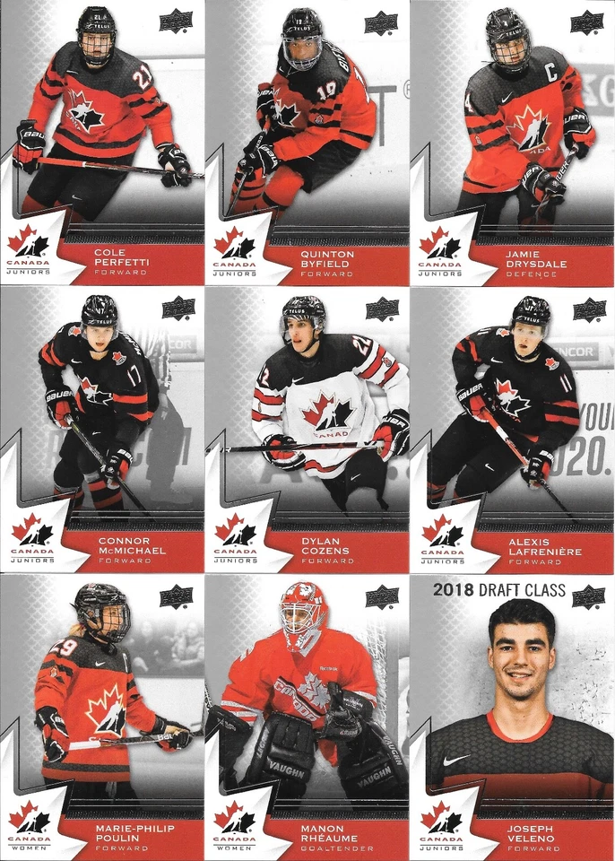U PICK EM LOT 2020-21 20-21 Upper Deck UD Team Canada Juniors card set #1-100 - Image 1 of 1