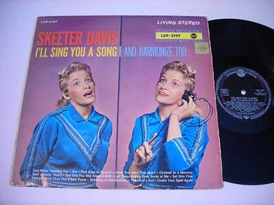 Skeeter Davis I'll Sing You a Song and Harmonize Too 1960 Stereo Import LP - Imagem 1 de 2