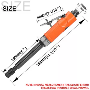 Die Grinder 1/4" STRAIGHT EXTENDED LONG REACH AIR DIE ANGLE GRINDER CUT-OFF TOOL - Picture 1 of 11
