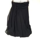 GUESS Strapless Mini Dress Chiffon Womens X-Small Black Flowy NWT