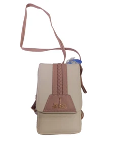 Bandolera organizadora Chic Unlimited bronceada - doble cremallera - Imagen 1 de 5