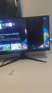 MSI G24C4 E2 Full HD 24" Curved VA Gaming Monitor - Black Cracked - Picture 1 of 1
