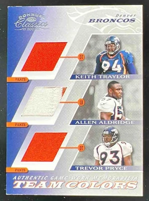 2001 Donruss Classics Colors Traylor  Aldridge Pryce Mobley Smith Romanowski - Image 1 of 2