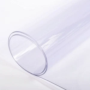 Clear Vinyl Sheeting 15 Mil 4'6"x3.5' for Windows, Covering, Table Protector - Picture 1 of 7