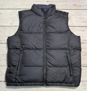 Eddie Bauer Black Premium Goose Down Puffer Vest Men’s Sz XL - Picture 1 of 14