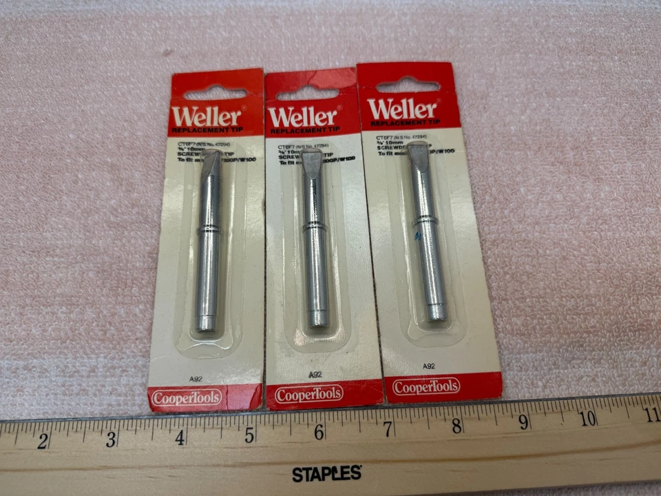 Weller CT6F7 3/8" 700f Screwdriver Tip for W100pg Stained Glass Soldering Iron
