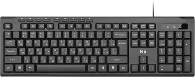 Rii Tastatur Kabelgebunden Slim Russian Keyboard für PC Mac Tablet Windows - Bild 1 von 4
