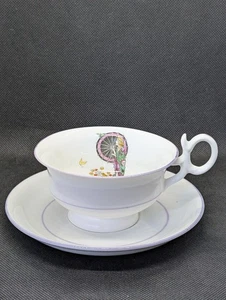 Shelley Set Tazza da Tè e Piattino Georgiano Donna con Ombrellone 2137 - Foto 1 di 8