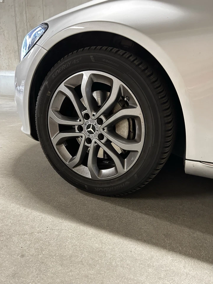 4× Original Mercedes 17″ Alufelgen (5‑Doppelspeichen) – Silber - Bild 1 von 4