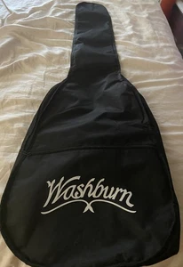 Washburn Acoustic Guitar Black Gig Bag Case Handle/Strap Padded  Outer Pouch - Picture 1 of 8
