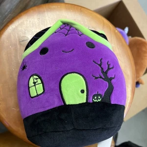 Neu mit Etikett Squishmallows 8 Zoll Yvonne lila grün Spukhaus Halloween 2025 Fledermäuse - Bild 1 von 4