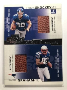 Jeremy Shockey / Daniel Graham 2002 Honors ROOKIE TANDEMS RC BALL RELIC MIAMI U  - Picture 1 of 2