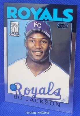 2001 Topps Chrome Traded Bo Jackson #50T - 1986 RC Design - 10+ Items Ship FREE! - Image 1 of 3
