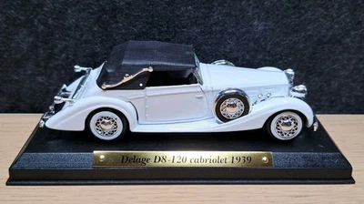 ATLAS, Véhicule Miniature, DELAGE D8-120 cabriolet 1939, Ech : 1/43. - Photo 1/4
