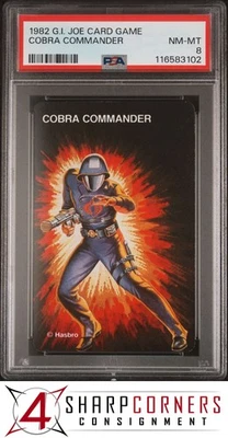 1982 G.I. JOE CARD GAME COBRA COMMANDER PSA 8 - Image 1 of 3