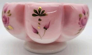 Fenton  Melon Rosebowl  Signature Piece 2003 Hand Painted NOS (E) - Picture 1 of 8
