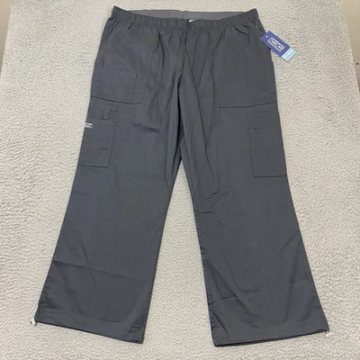 Pantalones Médicos Cherokee Para Mujer XL Gris Pequeño Ropa de Trabajo Pull on Stretch 4005P NUEVO Foto 1 de 4