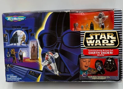 Vintage Star Wars Micro Machines Transforming Action Set: Darth Vader/Bespin 96 - Imagem 1 de 4