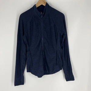 Title Nine Jacket Size Medium Womens Navy Full Zip Buttah Golf Layer Lightweight - Picture 1 of 9