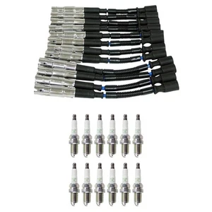 NGK 7mm Wire Set 12 Nickel Spark Plug Kit For W163 ML320 W202 C320 W203 C240 V6 - Picture 1 of 1