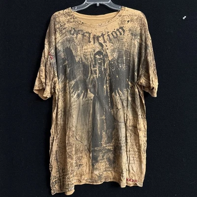 Camiseta Affliction Talla 2XL, Death Angel Y2K Affliction Bamboo Series  Foto 1 de 4