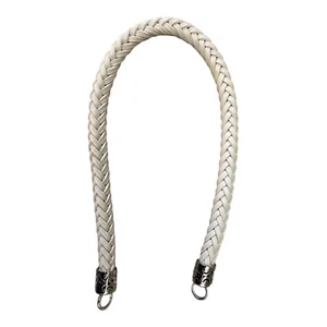 BRIGHTON BARBADOS BRAIDED LEATHER REPLACEMENT HANDLE IVORY 24 INCHES NWOT - Picture 1 of 6